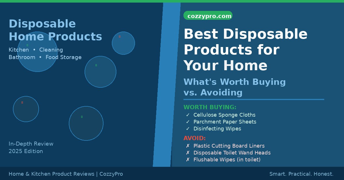 Best Disposable Products for Your Home: What’s Worth Buying vs. Avoiding